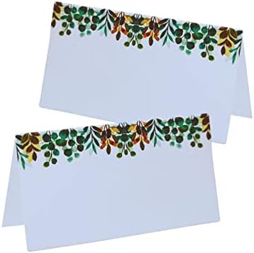 AweNayz kartice za vjenčanje - sa dizajnom zelenila, karte za postavljanje stola, pakovanje od 50 kartica