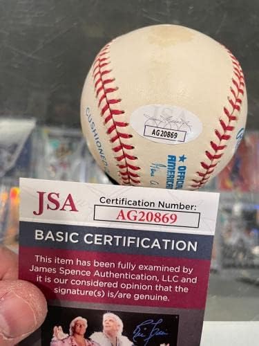 Jehosie je čuo crne lige samohrani potpisni bejzbol JSA toned - autogramirani bejzbol