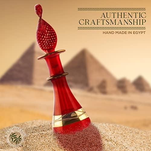 CraftsOfEgypt Genie Blowed Glass minijaturne parfemske bočice za parfeme & eterična ulja, Set od 10