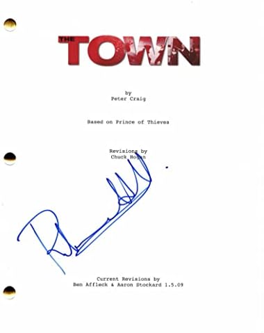 Hall Rebecca potpisao autograph Cid Cull film skripta - CO-GLEDING BEN BEN AFFLECK, Jeremy Renner,