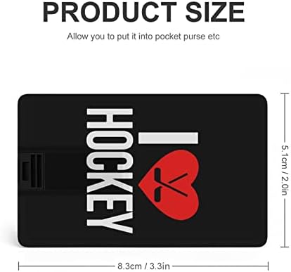 Volim hokejsku kreditnu karticu USB fleš pogone personalizirana memorijska stick tipke Korporativni pokloni i promotivni pokloni 64g
