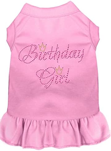 Mirage proizvodi za kućne ljubimce Birthday Girl Girl haljina, 4x-velika, svijetlo ružičasta