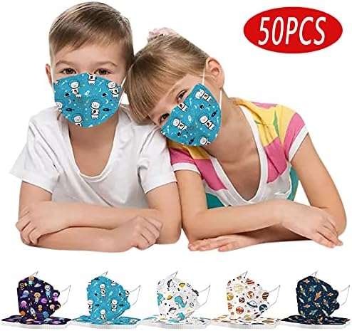 JMETRIE 50pc Dječija jednokratna maska za lice slatke maske za štampanje maska za lice prozračna udobna maska za djevojčice djevojčice na otvorenom