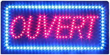 LED OUVORT Prijavite se za poslovanje, Super Bright LED Otvorite znak za salon za nokte, Električni oglasni prikaz za kozmetički salon Shop Store Storefront Prozor Početna Dekor.