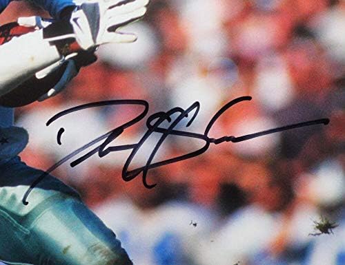 Deion Sanders potpisao je Dallas Cowboys 16x20 vs Raiders HM Photo - Beckett w crna