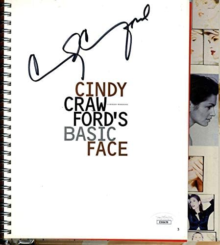 Cindy Crawford JSA COA potpisao je osnovni autogram knjige za lice