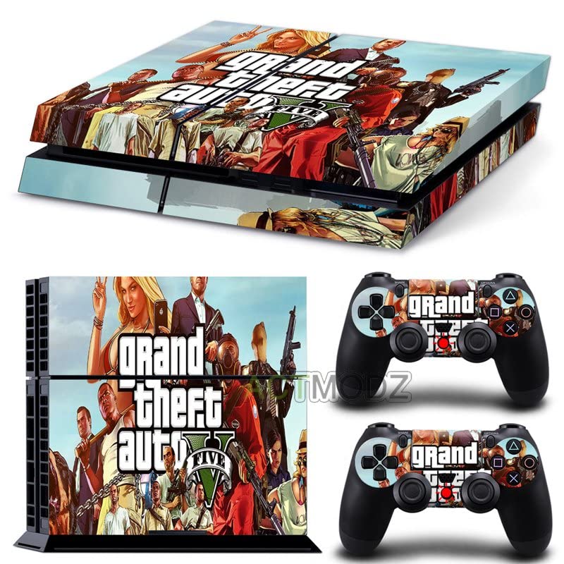 Za PS4 Slim - Igra Grand GTA Theft i auto PS4 ili PS5 naljepnica za kožu za PlayStation 4 ili 5 konzola i kontrolera