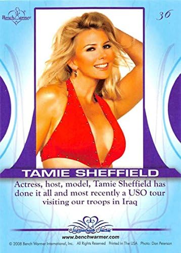 2008 klupa warmer potpis # 36 Tamie Sheffield trgovačka kartica u sirovom stanju