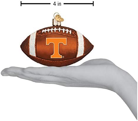 Old World Božić University Of Tennessee staklo vazduh ukrasi za Božić drvo nogomet, 4 x 4x 4