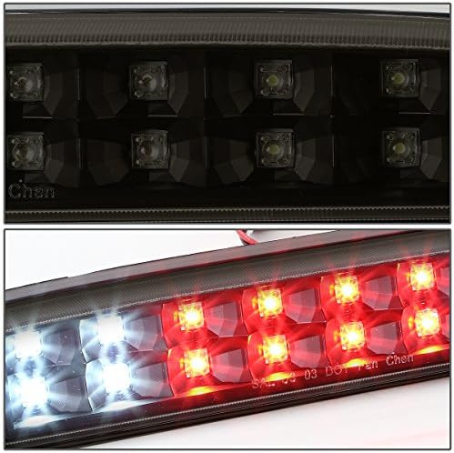 Uparite crno kućište dimljeno sočivo Crvena 3D LED traka zadnja svjetla+dvoredno 3. kočiono svjetlo kompatibilno sa Ford Super Duty