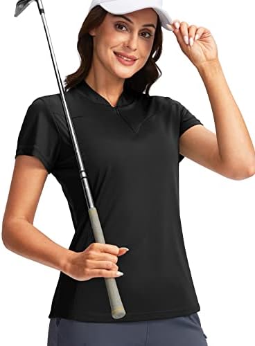 Santiny ženska golf majica Zip up dri-fit kratki rukav polo majice upf50 + tenis Golf vrhovi