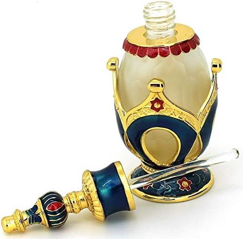 0.67oz oblika krune kreativni parfemski boca od metala i staklena parfema za punjenje prazne aromaterapije esencijalna boca ulja