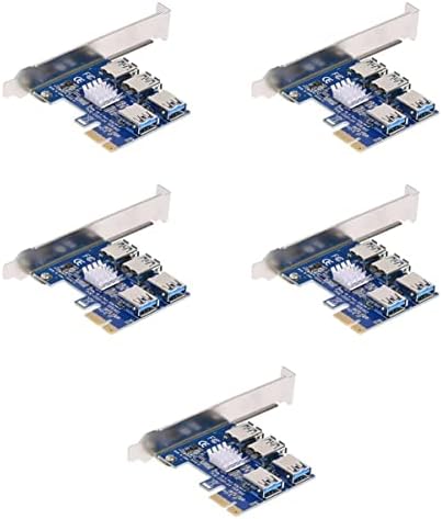 Solustre adapteri adapter 5pcs PCI Express Extension Computer PCI- E ekstender PCI-e rudarske dodatne adapter
