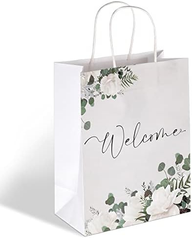 Chinco torbe za dobrodošlicu bijele vjenčane poklon torbe za goste hotela crna slova vjenčane torbe s