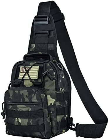 Gurisslife taktički ruksak 10L Mala praznička torba rame EDC torba Crossbody Pack za muškarce,