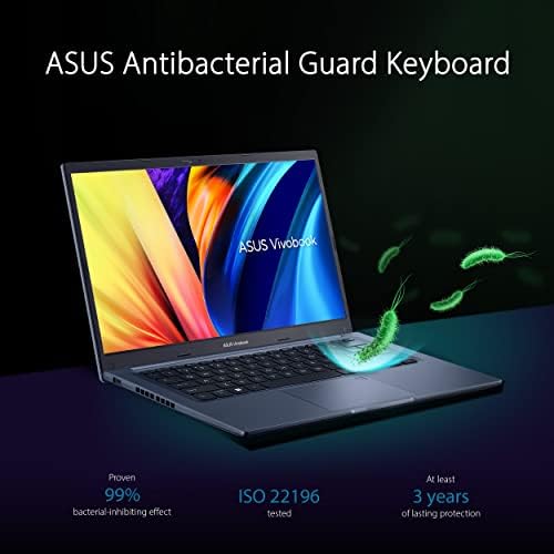 ASUS VivoBook 14 Slim Laptop, 14 FHD ekran, Intel Core i3-1215U CPU, Intel UHD Graphics, 4GB DDR4 RAM, 128GB