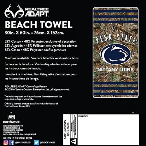 Sjeverozapadni NCAA Unisex-ručnik za plažu za odrasle