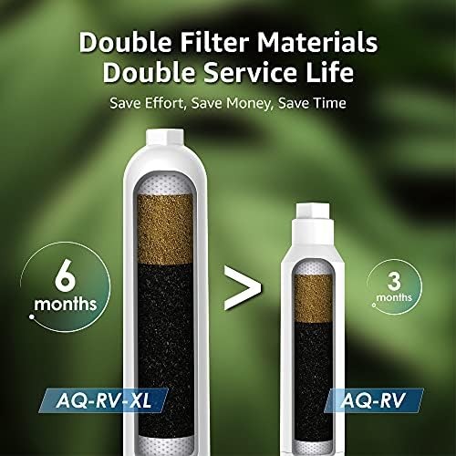 AQUA CREST RV Filter za vodu 2 Pakovanje i 1 izuzetno veliki RV Filter sa fleksibilnim štitnikom za crevo