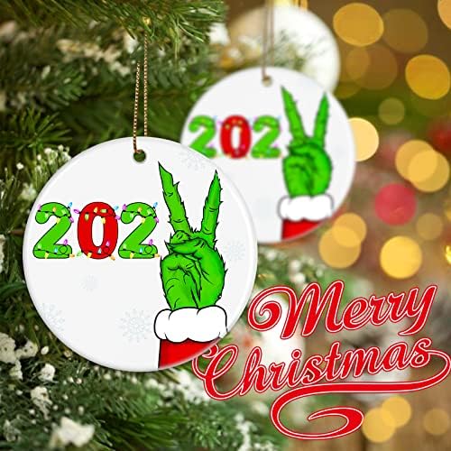 VARWANEO 2022 Božićni ukrasi, ukrasi za jelku 2022 Ornament Funny Gas Božićni ukrasi božićno drvo viseći ukrasi-božićno drvo ukrasi