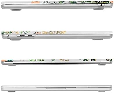 MOSISO kompatibilan sa MacBook Air futrolom od 13,6 inča 2022 2023. izdanje A2681 M2 čipa sa ID-om na dodir, plastičnom futrolom za divlje cvijeće i poklopcem tastature i zaštitom ekrana, prozirnim