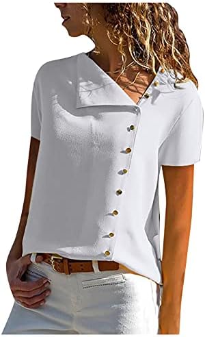 Yubnlvae majice modne bluze za žene kvadratni vrat trendi Casual grafički ljetni kratki rukav Plus Veličina