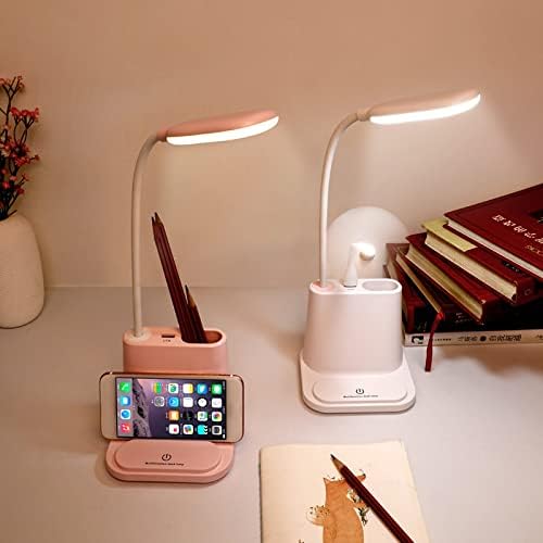 Dloett USB punjiva stolna lampica dodir zatamnjenja za dizanje Olovka za čitanje olovkom za čitanje kreveta