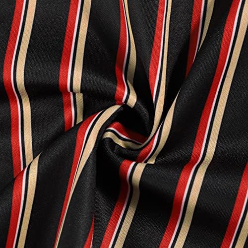 Beuu Casual High Shars Shars Striped Ruffle elastični struk Print pantalone za ispis Ljeto Plaže
