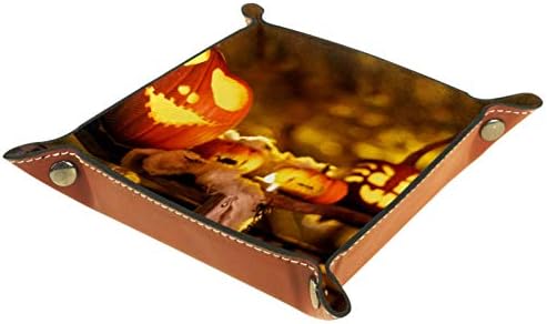 Sklopivi Rolling Dice igre Tray koža Square nakit ladice & sat, Ključ, novčić, Candy Storage Box 14.5 cm / 5.7 u bundeve