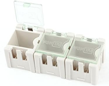 AEXIT 3pcs Organizatori alata za plastiku SMT SMD elektroničke komponente Kutije za pohranu Kutija za alate Organizator bijeli
