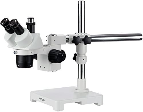 Amscope SW-3T24 trinokularni stereo mikroskop, WH10x naočale, 20x / 40x uvećanja, 2x / 4x objektivni, jednoručni