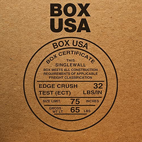 Kutija USA 25 pakovanje valovitih kartonskih kutija, 16 D x 12 Š x 16 V, Kraft, dostava, Pakovanje