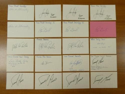 Više 200 potpisan 3x5 indeks kartice Bejzbol zvijezde HOFs pokojni itd Neki duplikati - MLB rez potpisa