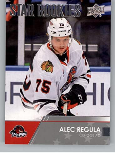 2021-22 Gornja paluba Ahl # 145 Alec Regula Star Rookies Rc Rookie Rockford Icehogs Hokej Trading Card