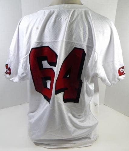 2002 San Francisco 49ers 64 Igra Izdana dres bijele prakse 3x DP28476 - Neincign NFL igra