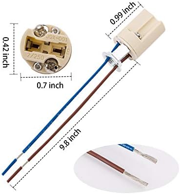 G9 osnovna utičnica za sijalicu keramički držač lampe halogene perle sa žičanim postoljem LED nosač lampe za testiranje starenja