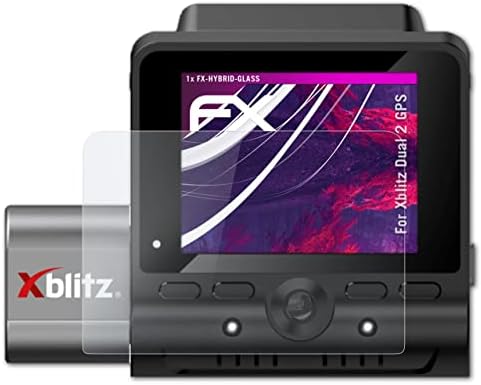 ATFolix plastični stakleni zaštitni film kompatibilan sa Xblitz Dual 2 GPS zaštitnikom stakla, 9h hibridnog stakla