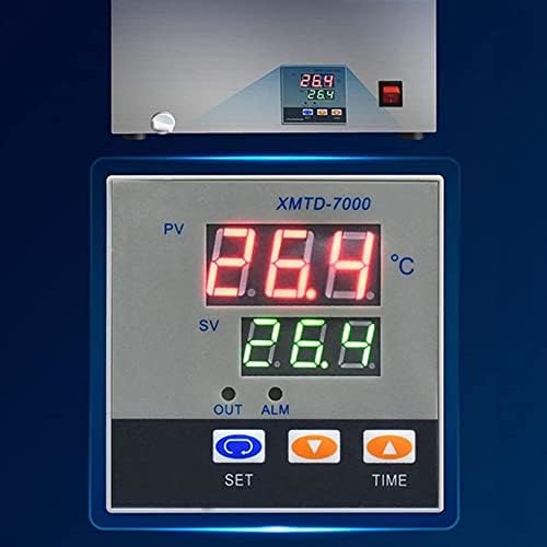 MEHAOC Lab termostatski grijač za vodeno kupatilo,Digitalni displej,obloga od nerđajućeg čelika, savršena za laboratoriju, školsku nastavu, 2 rupe