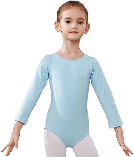 HIPPOSEUS Team Osnovni triko sa dugim rukavima i kratkim rukavima za djevojčice i Toddles gimnastički plesni balet, AM0019
