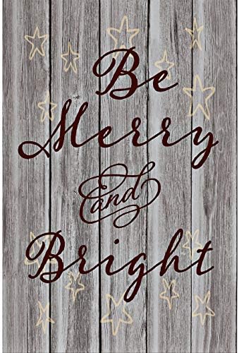 LELA & amp; OLLIE Be Merry and Bright Wood plak with Words Quotes-Made in the USA - 6 x 9 - Modern plakete