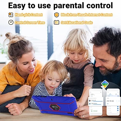 Contixo V8 Dečiji tablet, 7 Dječji učenje tablet paketa - roditeljski nadzor, WiFi dvostruka kamera, tablet odobrena za djecu, dječje Bluetooth slušalice i tablet set
