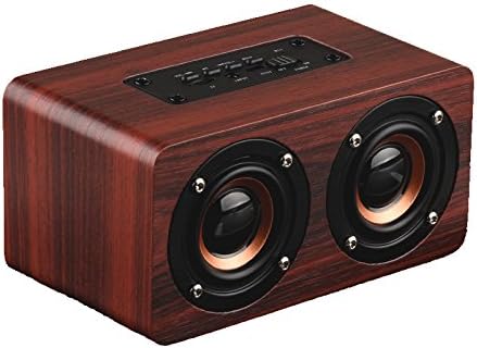 FixtureDisplays® 10w Bluetooth zvučnik sa Super Basom, glasnim vlaknastim drvenim pločama Kućni Audio bežični zvučnici Subwoofer 16901-NPF