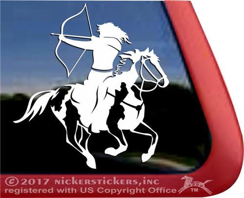 Montirani streličarstvo naljepnica | Nickerickers® Ženska Konjička boja Konji Trgovina Vinilna