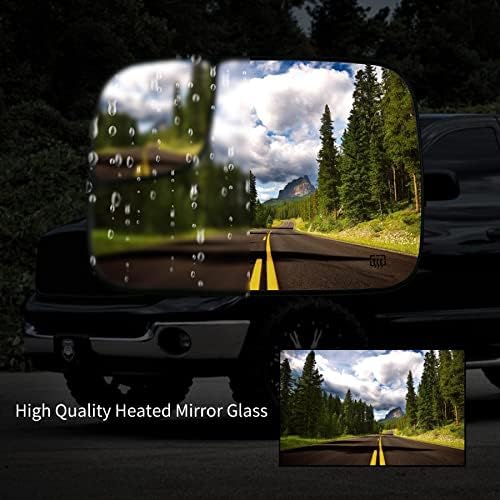 SXQDDZ Boide Grijani zagrijano zrcalo, grijano ogledalo Staklo sa držačem za Dodge Ram 1500 2500