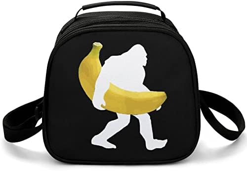 Bigfoot nosi bananu slatka torba za ručak izolovana Bento kutija za višekratnu upotrebu Hladnjaci