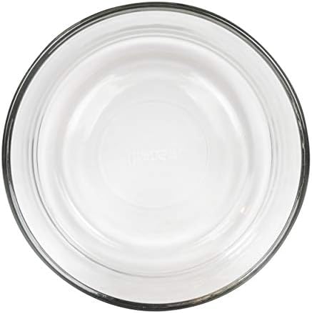 Pyrex 7201 4-Cup Clear Glass Bowls & 7201-PC 4-Cup bijele plastike poklopci, Made in SAD