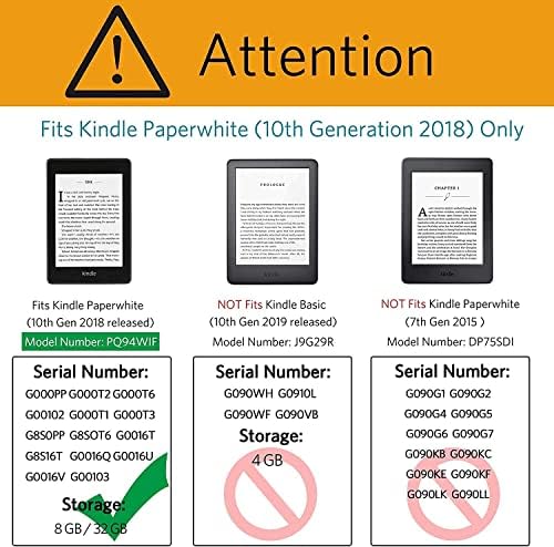 za 6,8-inčni Kindle Paperwhite 2018 poklopac ,sa automatskim buđenjem/spavanjem, samo za Kindle Paperwhite futrolu 10. generacije