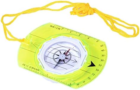 Jahh kompas na otvorenom višenamjenska skala karte, kompas, kompas, geološki kompas, student sa vrpcom