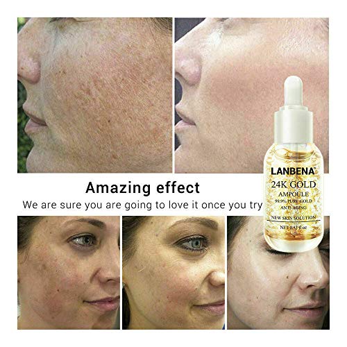 24k zlatne ampule Serum protiv bora protiv starenja hidratantna koža za učvršćivanje lica