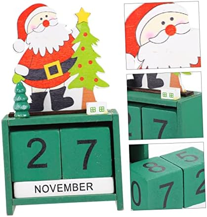 VeeMoon 1 PC Palirani božićni kalendar za božićni stol Topper para mesa de ukrasi za dnevni raspored Planer 2022 kalendar za kalendar kalendara Santa Santa Clause