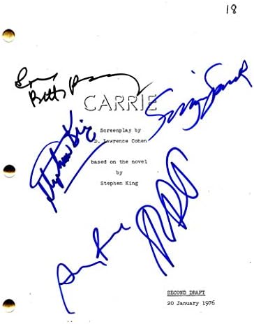 Stephen Kingk, Sissy Spacek, Betty Buckley, Amy Irving Cast potpisan Autogram - Carrie Cijeli film -